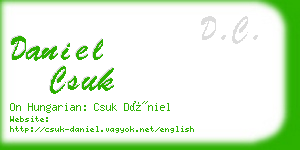 daniel csuk business card